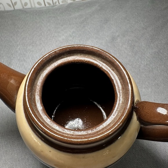 Sadler‎ Brown Betty Ceramic Striped Teapot Staffordshire England - Picture 3 of 8